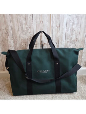 Coach Green Duffel Travel Bag NWOT